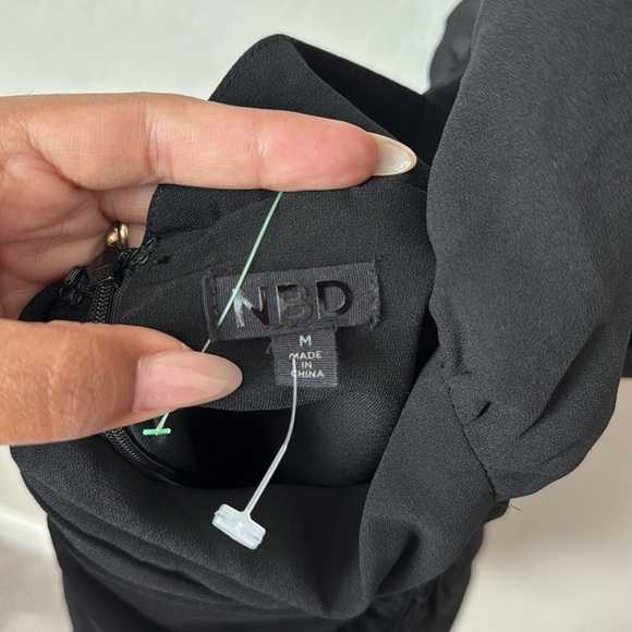 NBD Revolve Violet Fringe Criss Cross Halter Mini Dress M - Picture 6 of 8